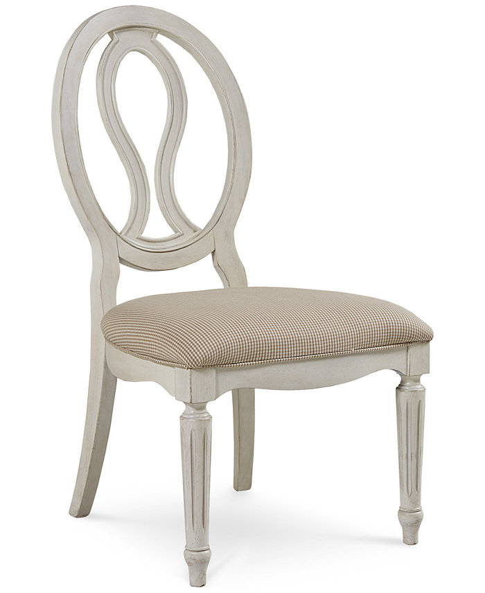 Furniture Sag Harbor Round Pierced Back Side Chair