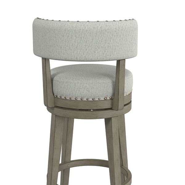 Hillsdale Furniture Lawton Wood Swivel Stool， Antique Gray