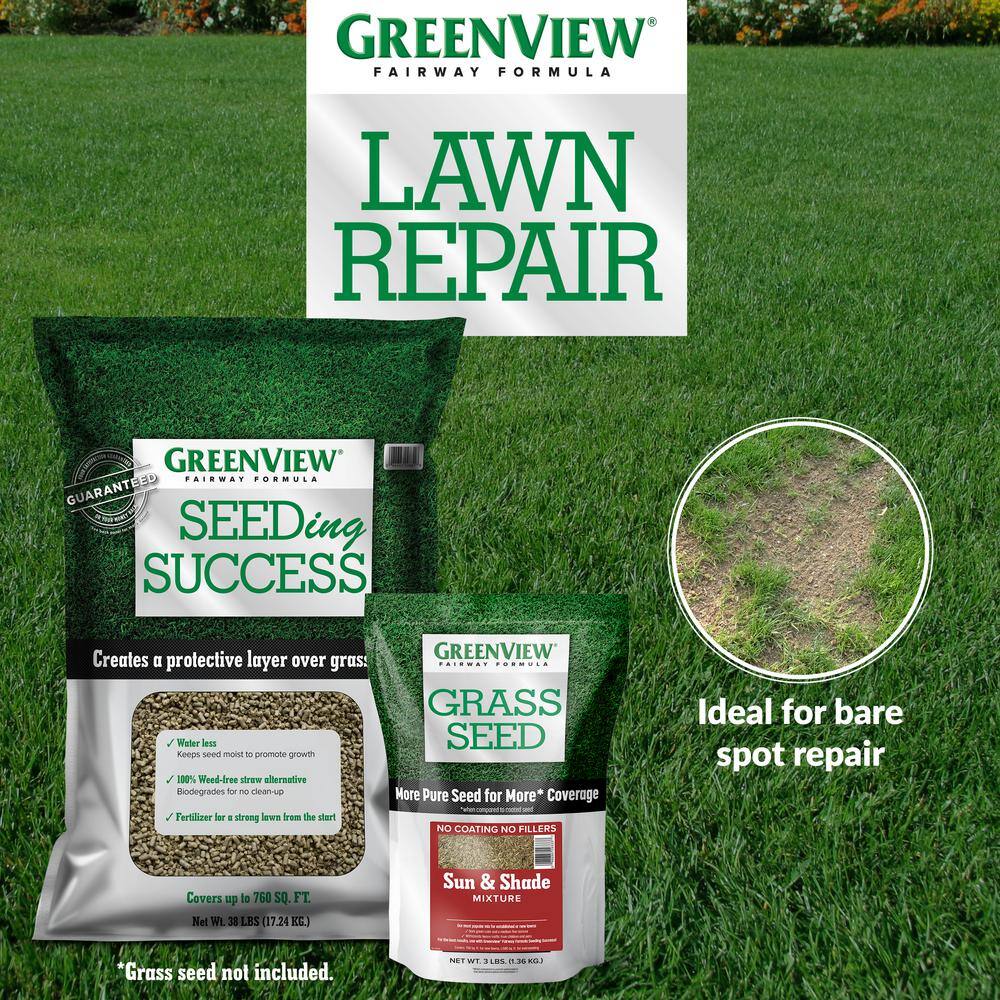 GreenView 38 lbs. Fairway Formula Seeding Success Biodegradable Mulch with Fertilizer 2329832