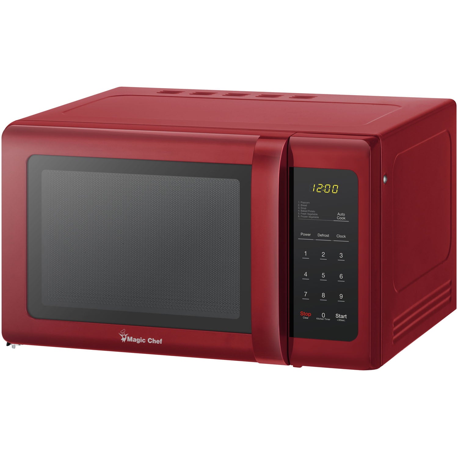 0.9 Cu Ft Countertop 900 Watt Digital Touch - Red