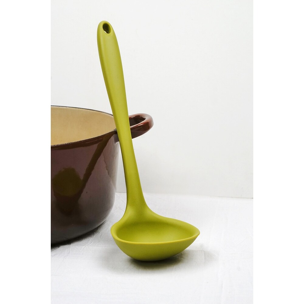 Ela's Silicone Ladle   Blue   11 x 3.5 x .5