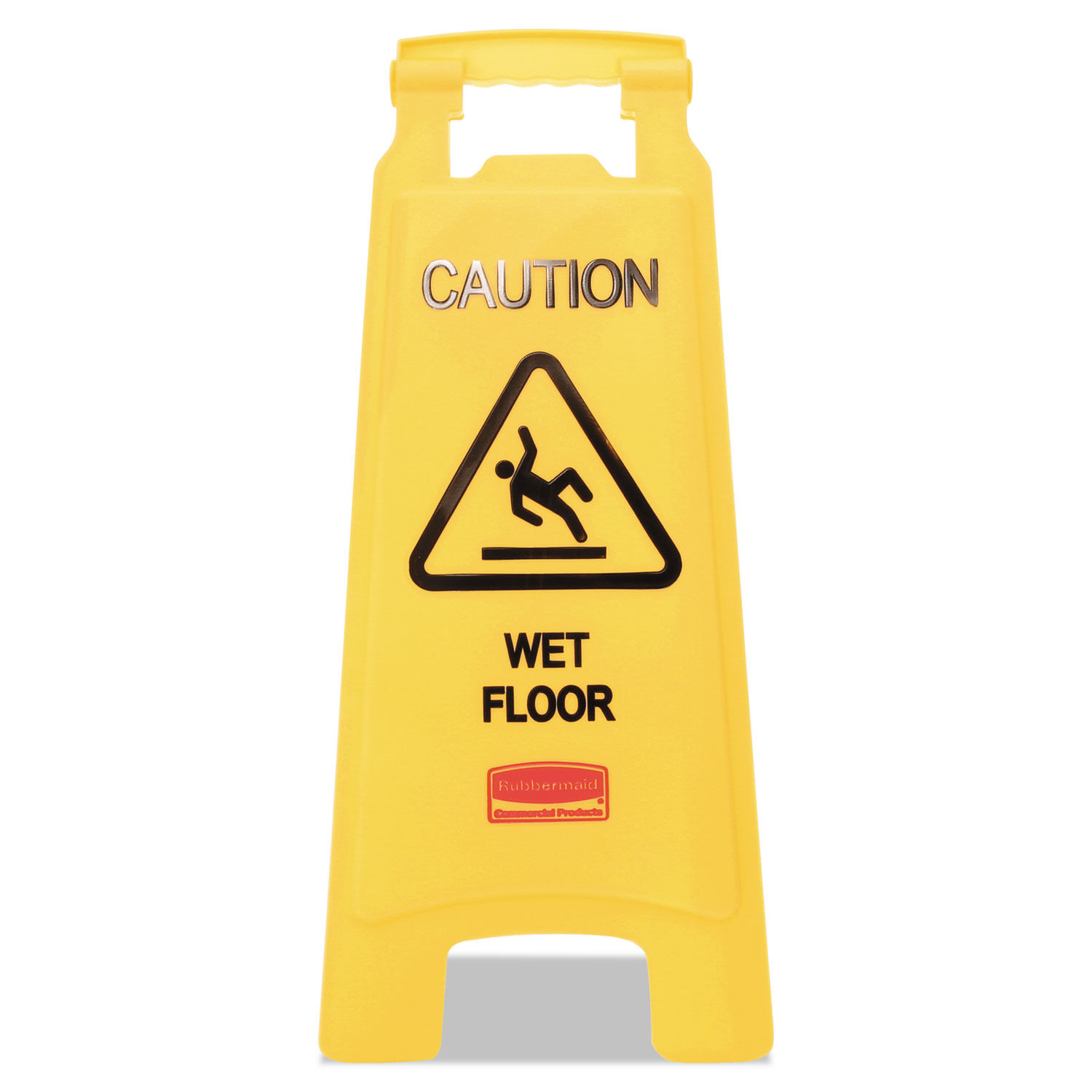 Caution Wet Floor Sign by Rubbermaidandreg; Commercial RCP611277YW