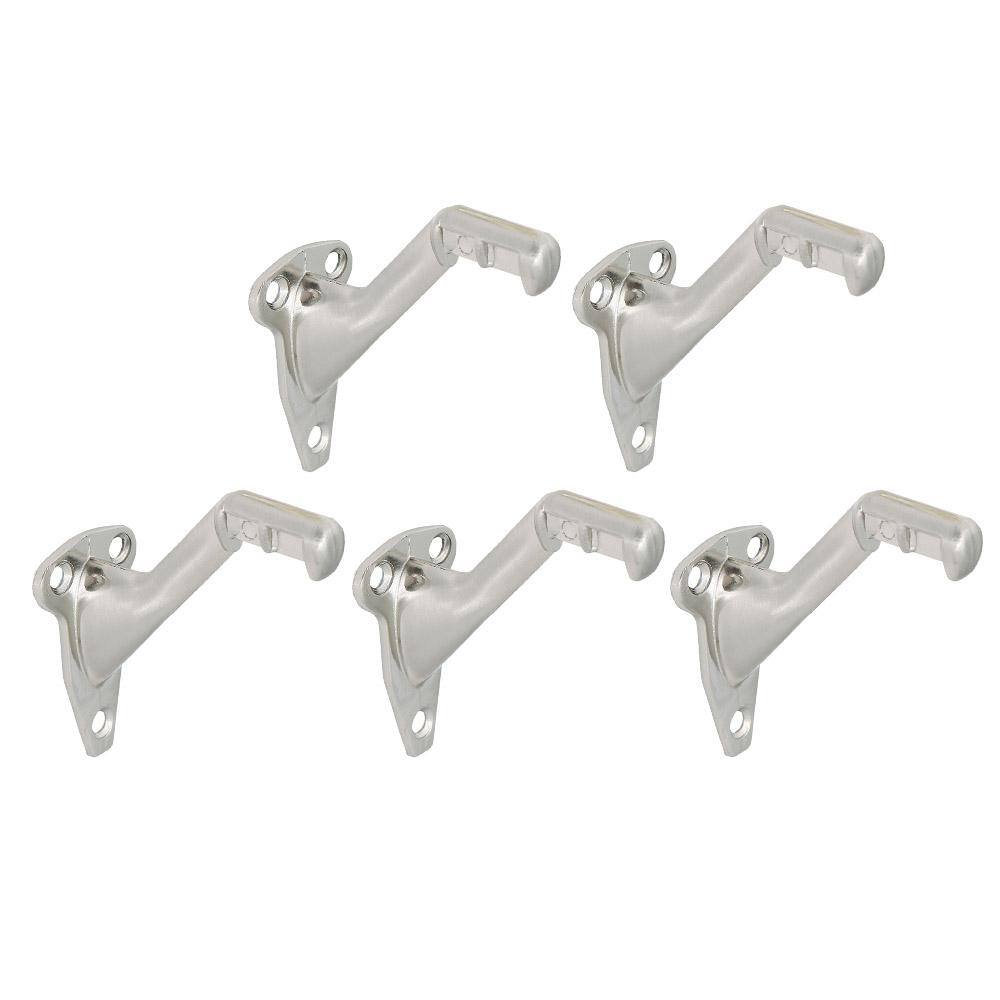 Design House Satin Nickel Standard Handrail Bracket (5-Pack) 182006