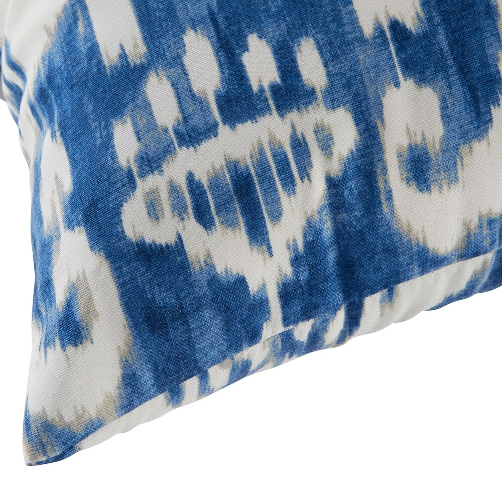 Elizabeth Ikat 17 inch Outdoor Accent Pillow  (Set of 2) by Havenside Home   17w x 17l