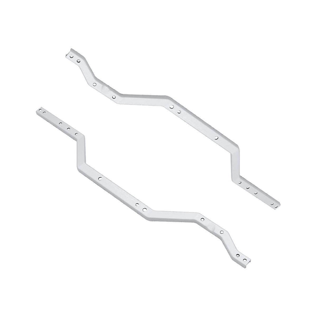 2pcs Metal Girder Side Chassis Rails For 1/18 Rc Crawler Car Trx4m Trx4-m Upgrade Part，silver