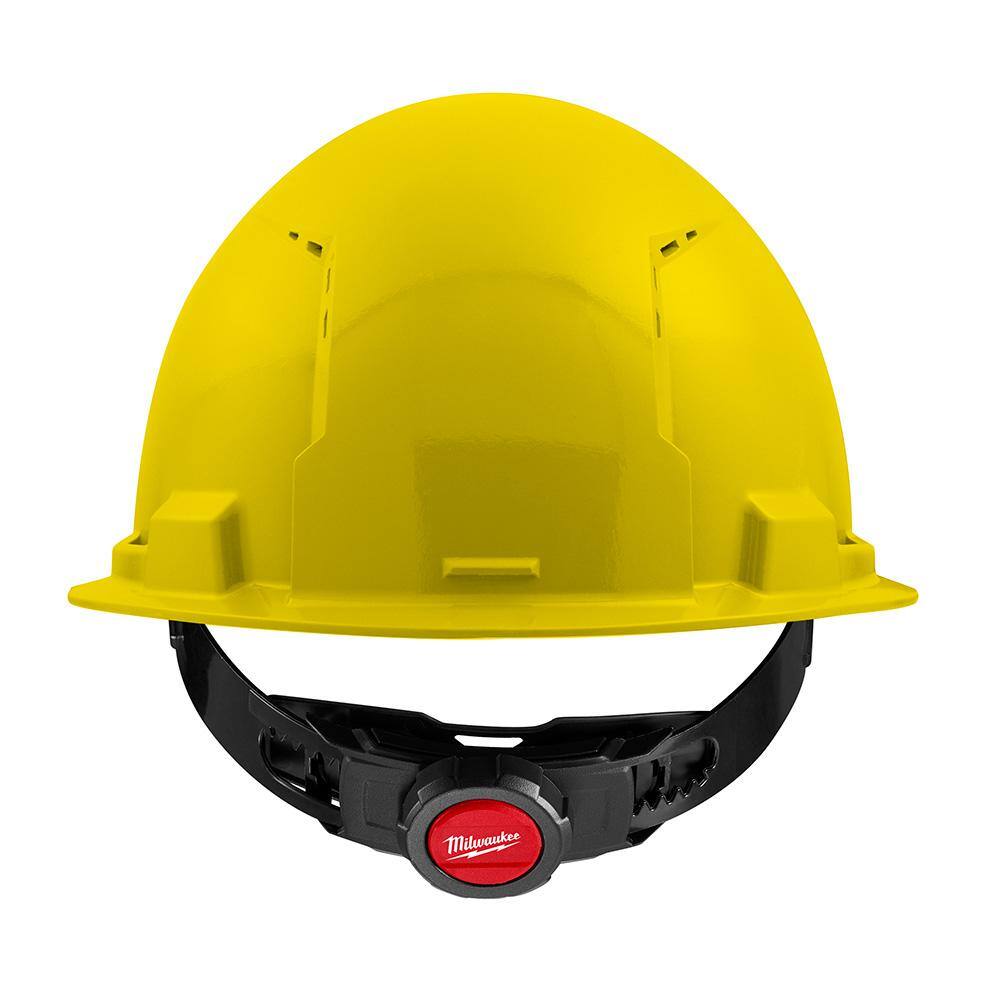 MW BOLT Yellow Type 1 Class C Front Brim Vented Hard Hat with 4-Point Ratcheting Suspension (10-Pack) 48-73-1202X10