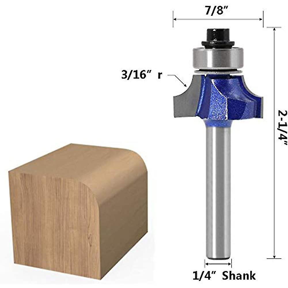 Set Of 4 Round Tungsten Carbide Burs With 6.35 Mm Shank， 0.6 Cm Diameter， 0.6 Cm Diameter， 0.6 Cm Diameter