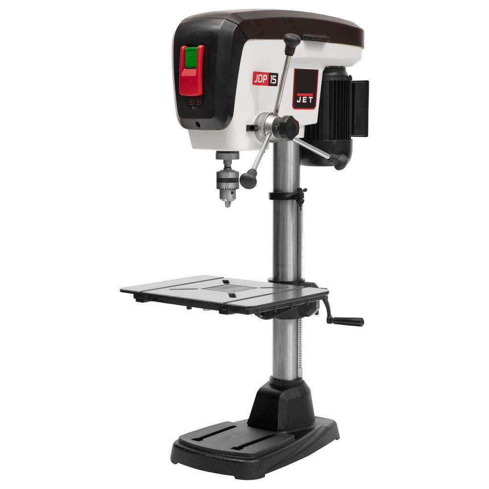 Jet 34 HP 15 in. Benchtop Drill Press with LED worklight 16-Speed 115-Volt JDP-15B 716200