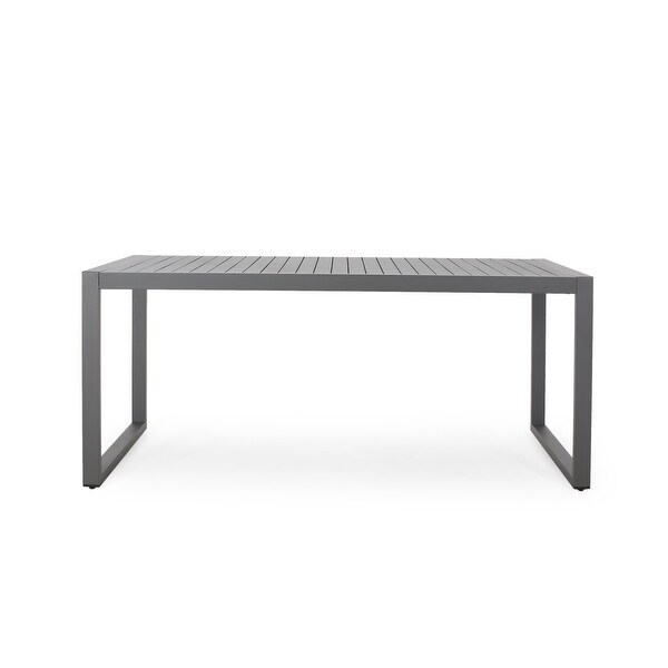 Navan Modern Aluminum Outdoor Dining Table by Christopher Knight Home