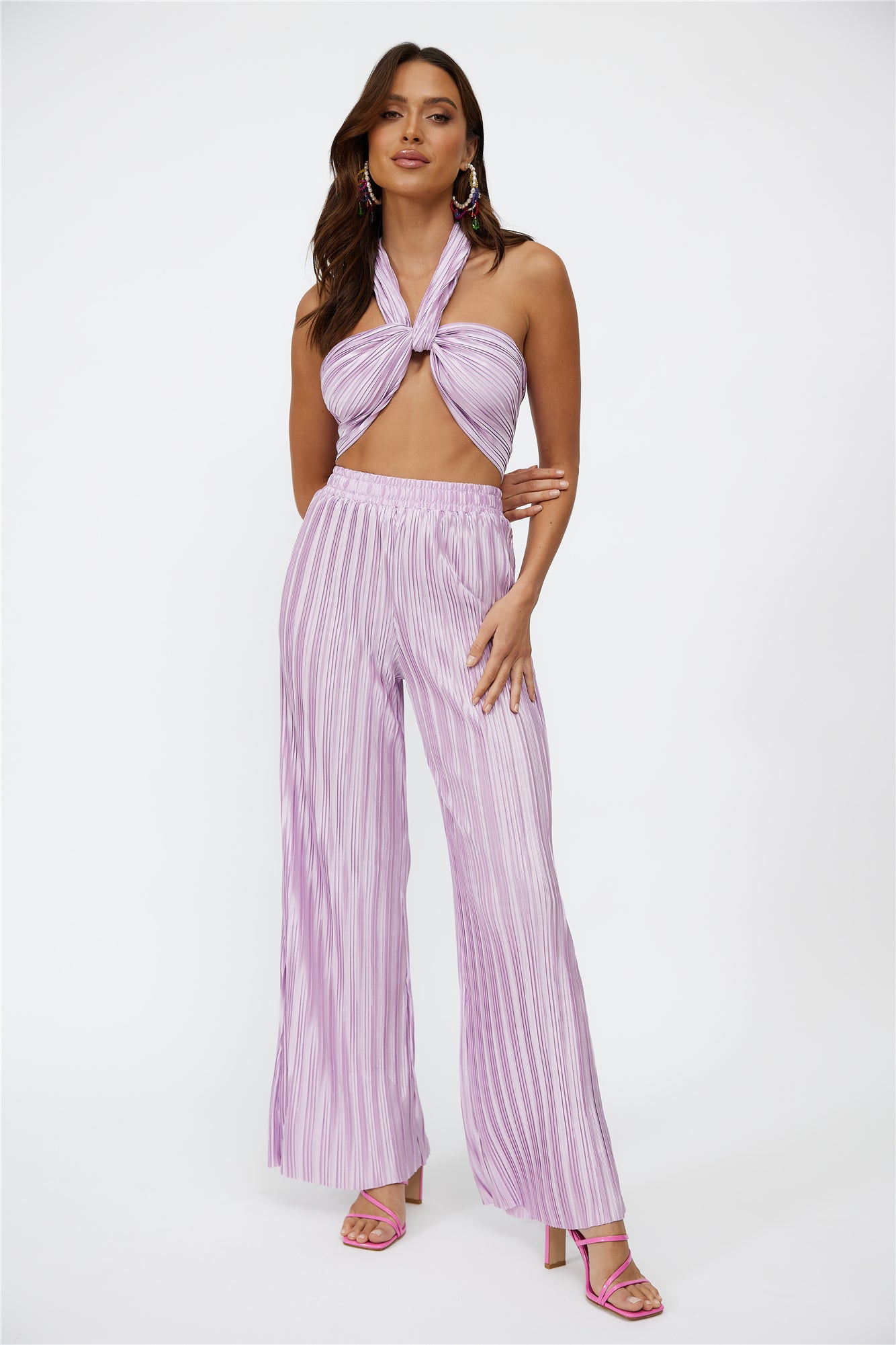 Set Heart Crop Lilac