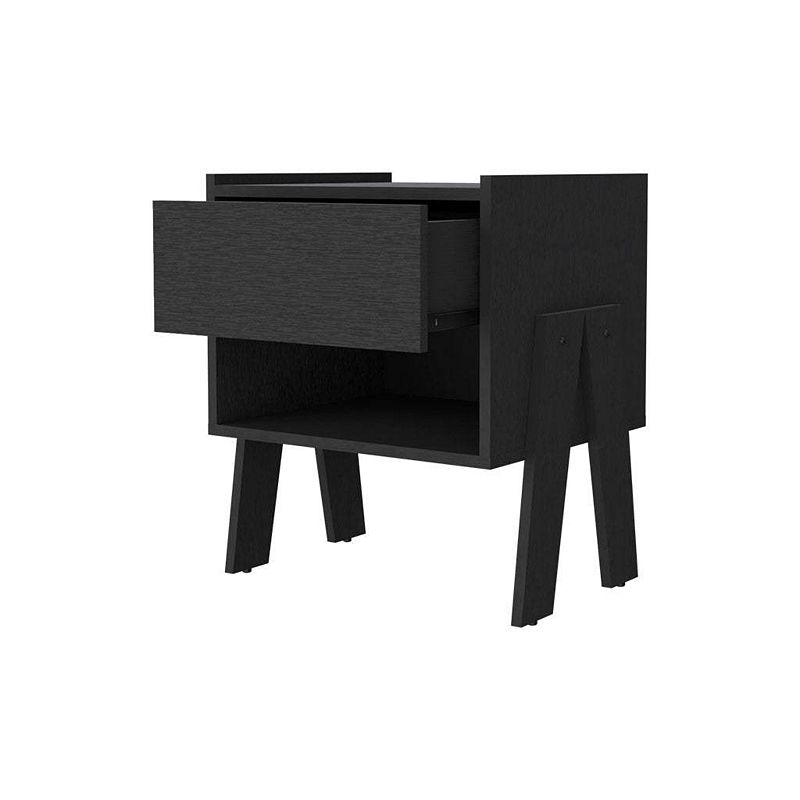 Hyacinth Nightstand， One Drawer， Open Shelf