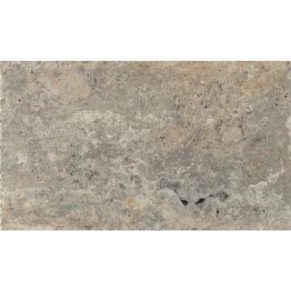 MSI Silver Travertine 16 in. x 24 in. Honed Travertine Stone Look Floor and Wall Tile (80 sq. ft.Pallet) TTSIL-PAT-HUCB