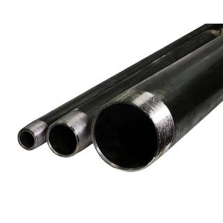 The Plumber's Choice 1-14 in. x 36 in. Black Steel Pipe 1136PBL