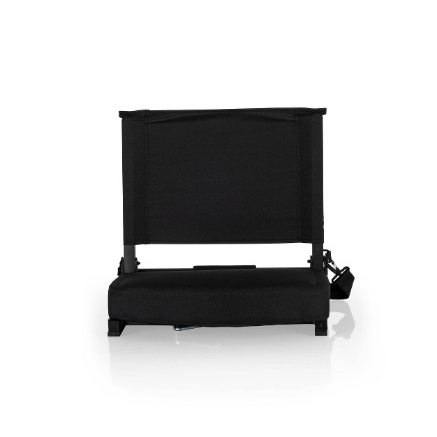 Picnic Time Gridiron Stadium Seat Black