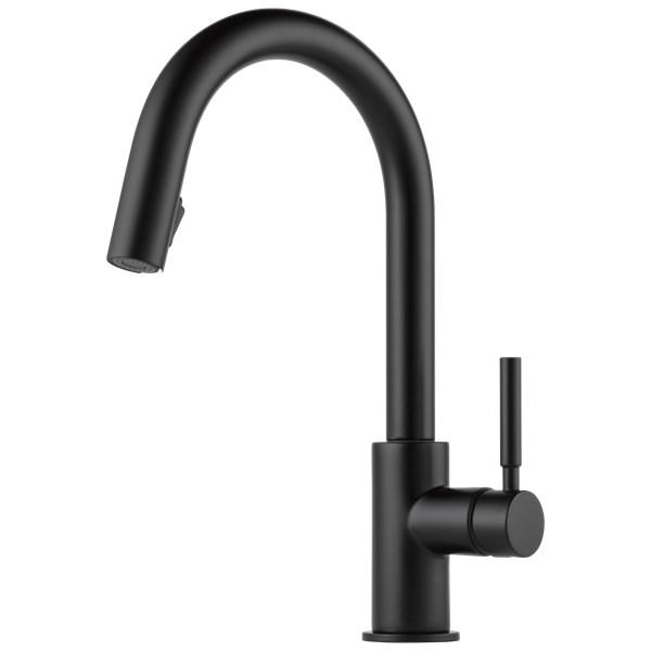 Solna Single Handle Pull-Down kitchen Faucet - Matte Black