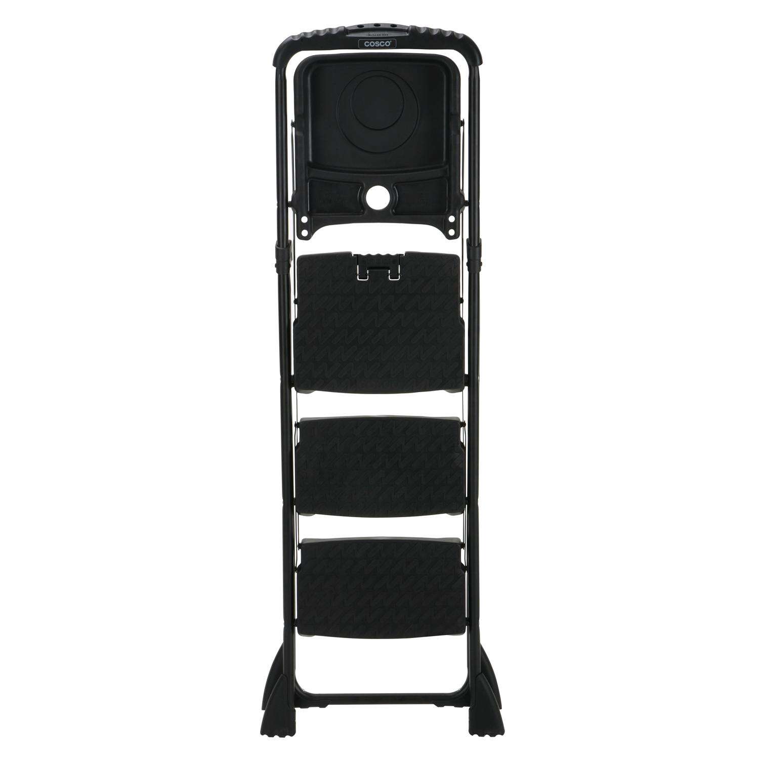 Cosco 60.98 in. H X 21.65 in. W X 3.31 in. D 250 lb. capacity 3 step Steel Folding Step Stool