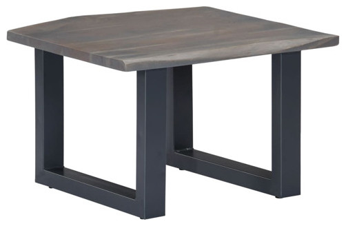 vidaXL Coffee Table End Table with Live Edges for Living Room Solid Wood Acacia   Industrial   Coffee Tables   by vidaXL LLC  Houzz