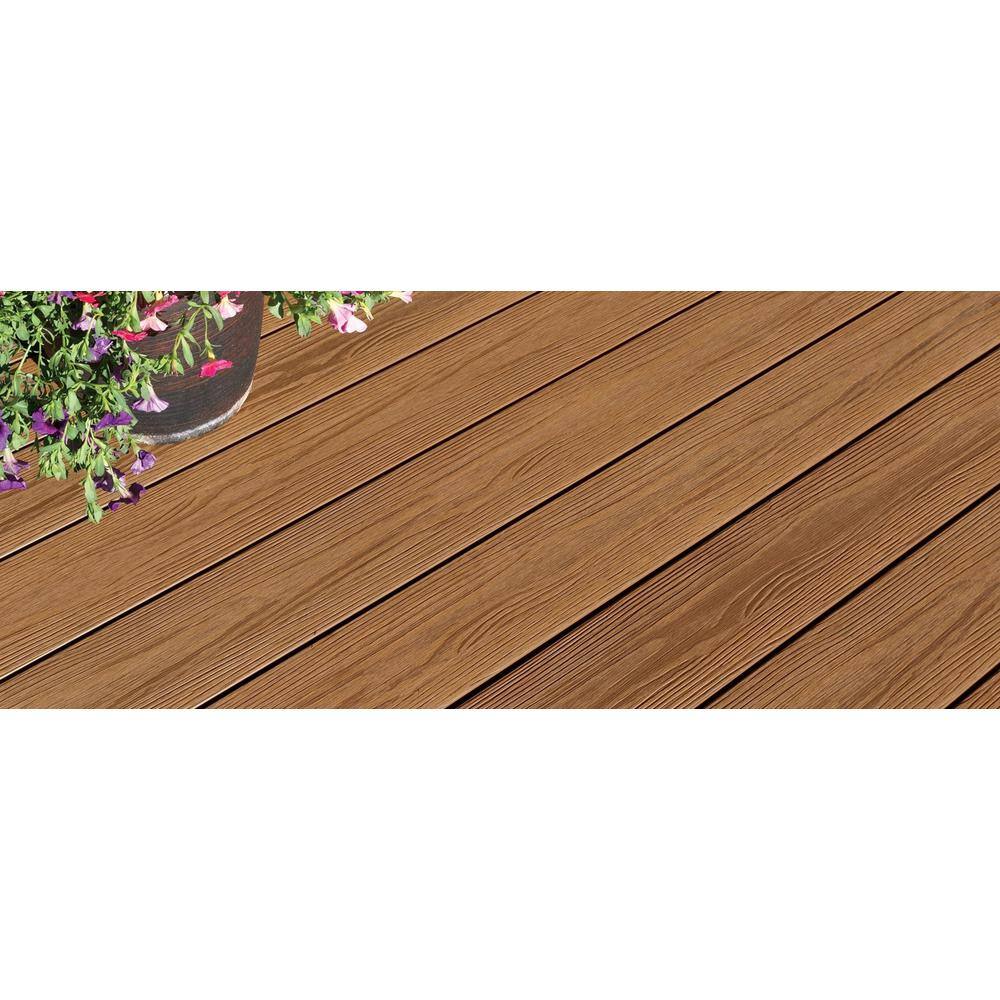 FORTRESS Apex 1 in. x 6 in. x 8 ft. Himalayan Cedar Brown PVC Square Deck Boards (2-Pack) 252060824