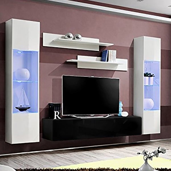 Strick and Bolton Hadi 5-piece Wall-mounted Entertainment Center Set