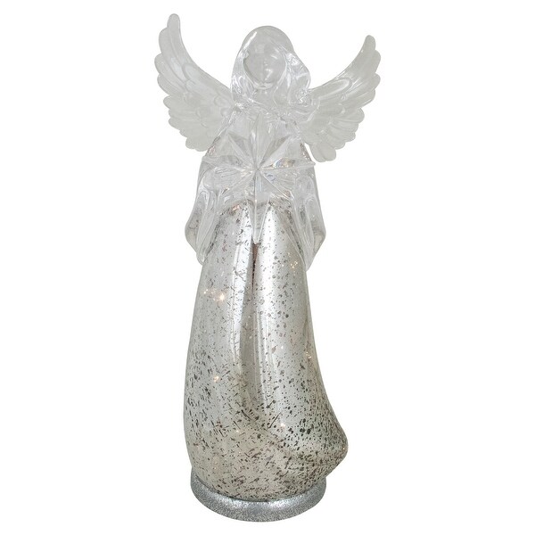 13 lighted angel holding a star christmas tabletop figurine