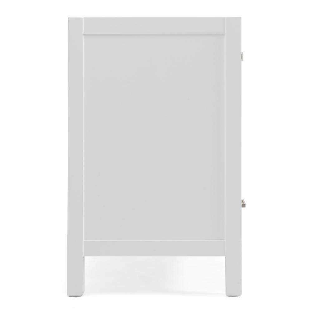 ARIEL Cambridge 60 in. W Vanity Cabinet Only in White A061D-BC-WHT