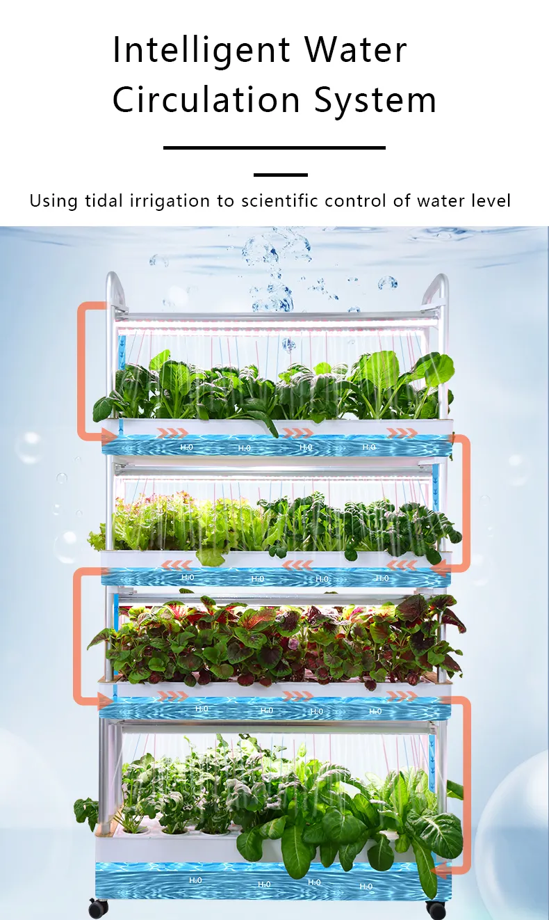 Smart garden 120holes farming supplies complete vertical hydroponic system aquaponics hydroponic automatic home garden