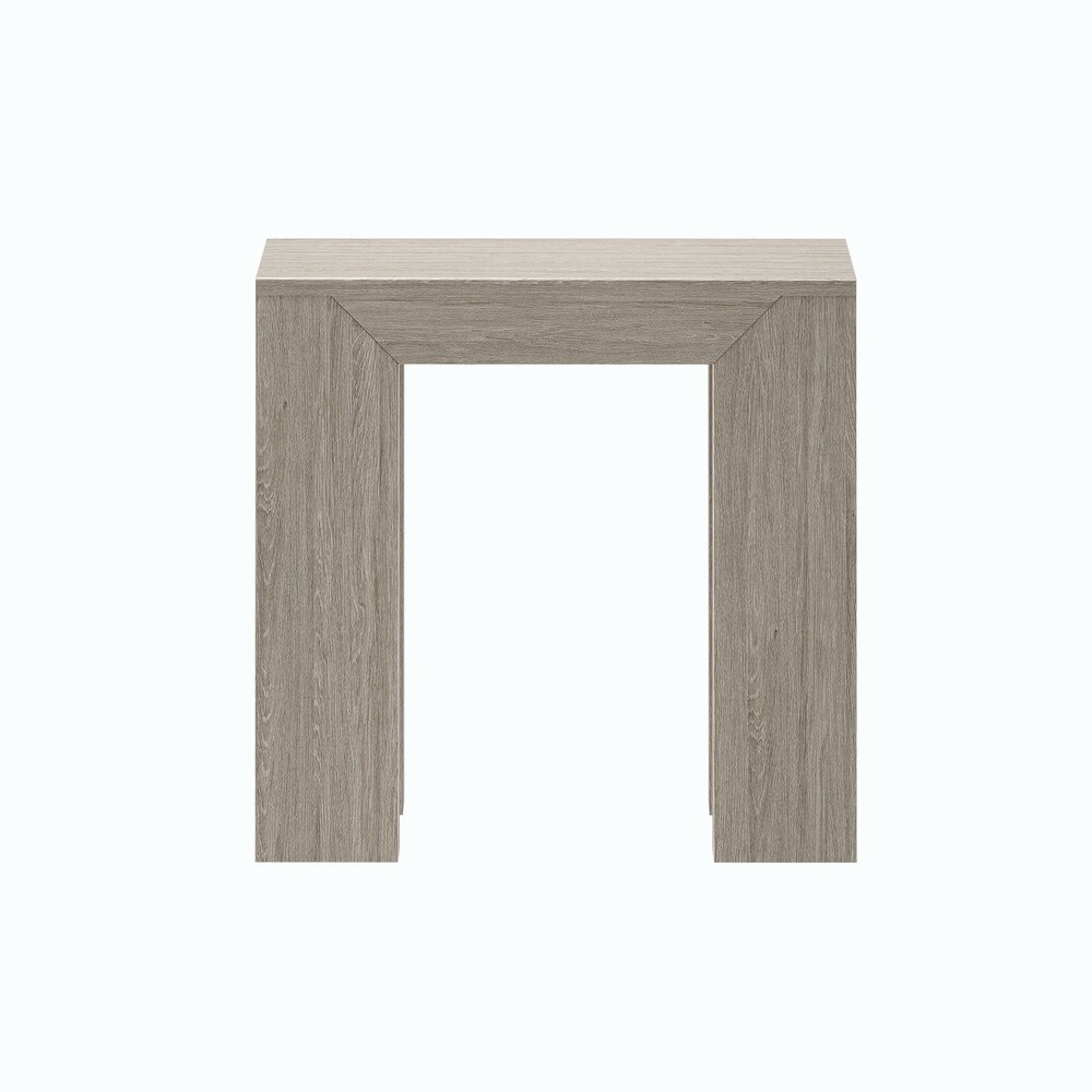 Plank and Beam Modern Rectangular Side Table   25