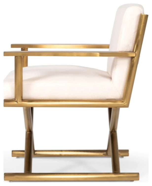 Parker Modern Cream Sherpa Accent Chair   Contemporary   Armchairs And Accent Chairs   by Rustic Home Furniture Deco  Houzz