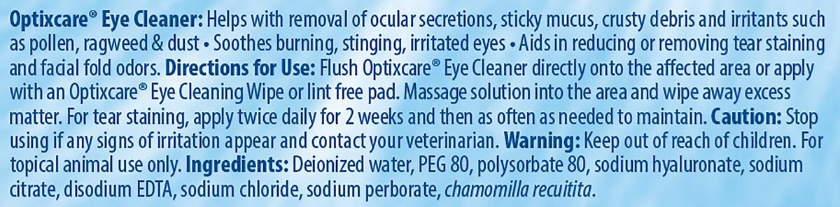 Optixcare Dog and Cat Eye Cleaner