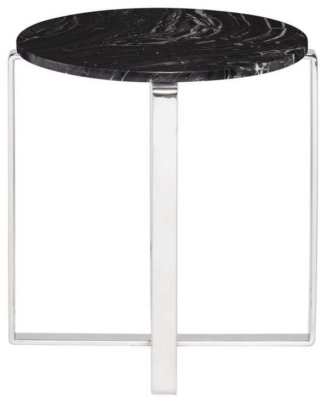 Rosa Side Table Marble   Contemporary   Side Tables And End Tables   by Advanced Interior Designs  Houzz