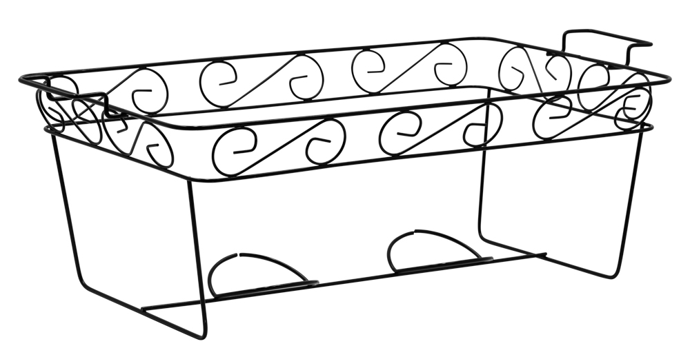 Elegance Full Size Black Wire Chafer Rack， Each