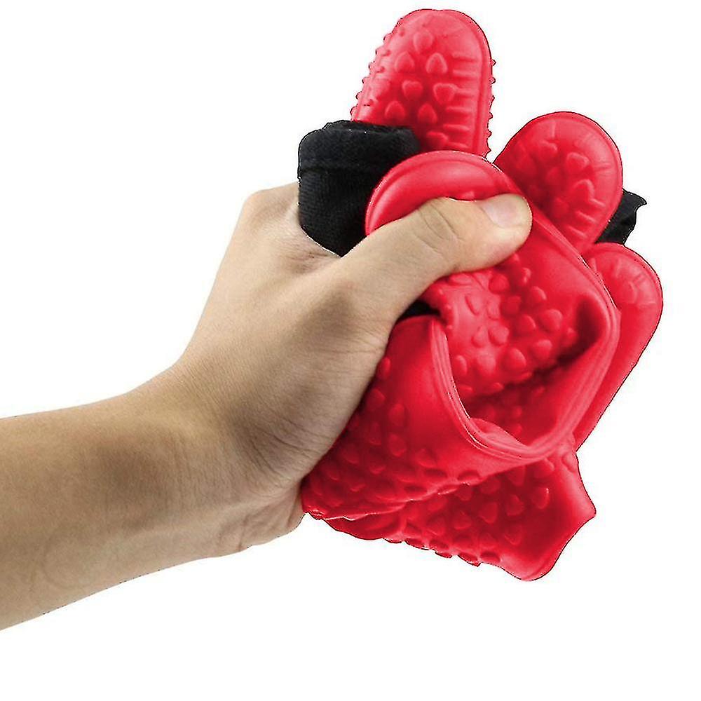 1pair Heat Resistant Gloves Silicone Grilling Gloves Oven Mitts，red