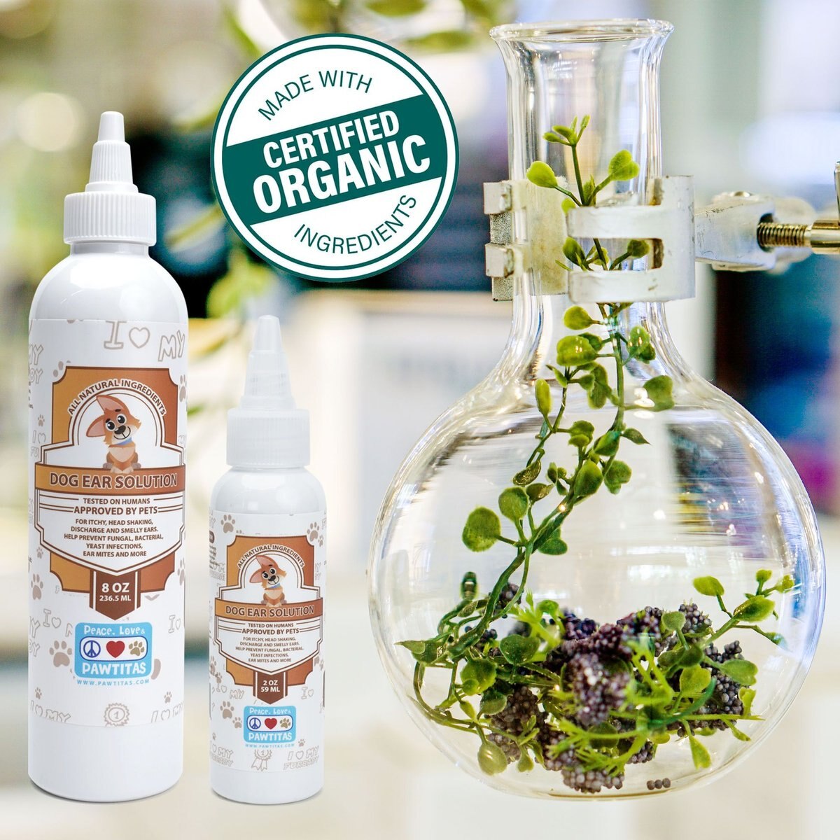 Pawtitas Organic Ear Dog Cleaner