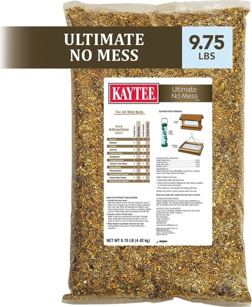 Kaytee Ultimate No Mess Blend Wild Bird Food， 9.75-lb bag