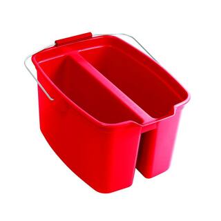 Rubbermaid Commercial Products 19 Qt. Red Plastic Double Bucket FG 2628-21 RED