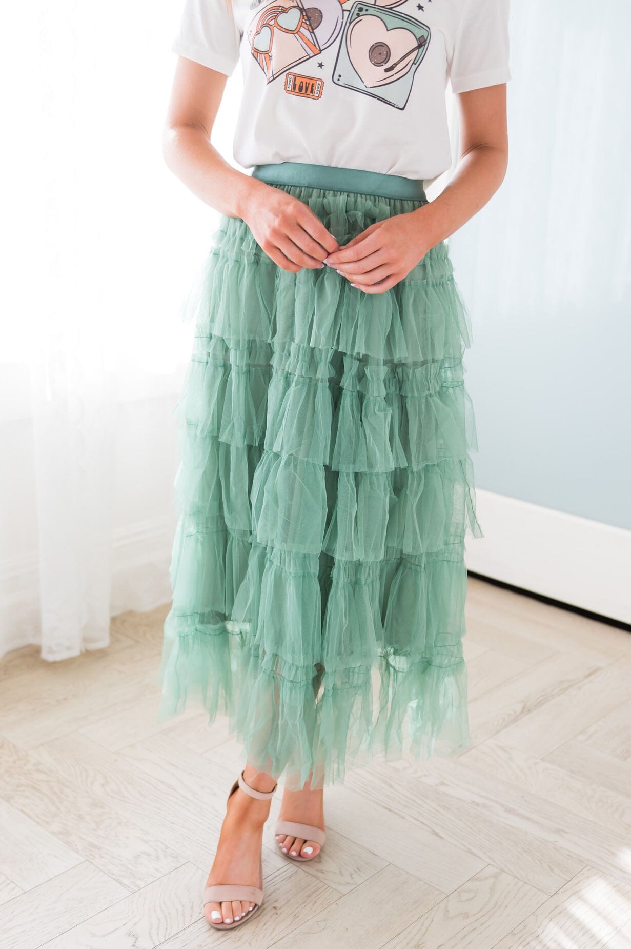 It's All About The Tiers Modest Tulle Skirt