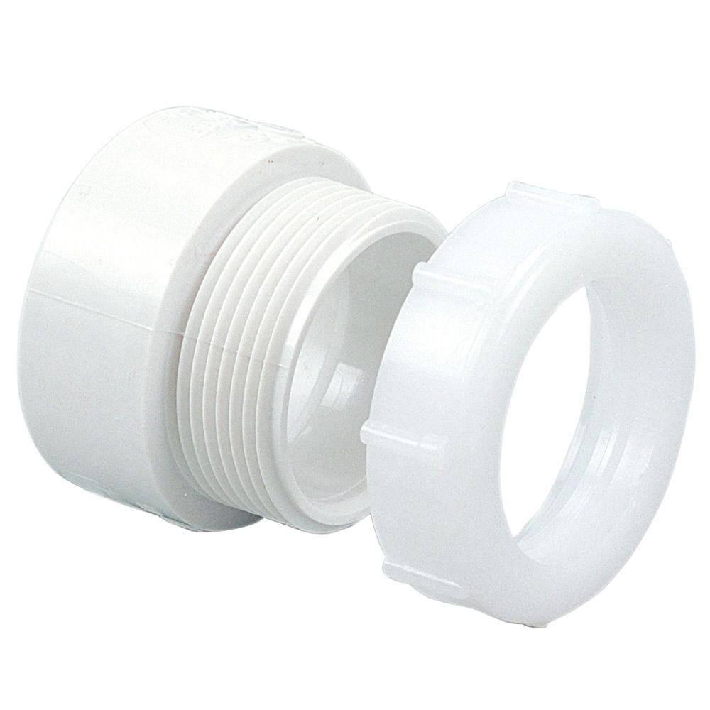 NIBCO 1-12 in. PVC DWV Hub x Slip-Joint Trap Adapter C48017HD112