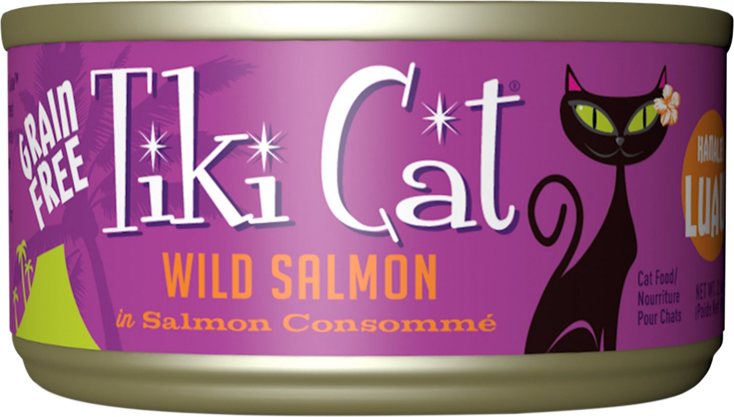 Tiki Cat Hanalei Luau Wild Salmon in Salmon Consomme Grain Free Canned