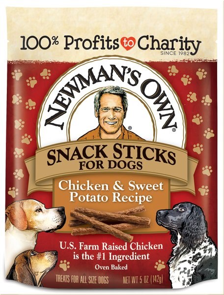 Newman's Own Snack Sticks Chicken and Sweet Potato Recipe Grain-Free Dog Treats