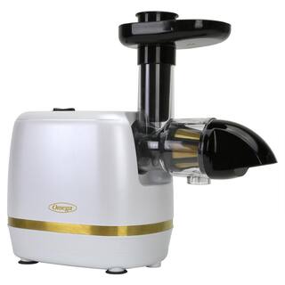 Omega Cold Press 365 Compact Masticating Horizontal Juicer in White H3000RWH13