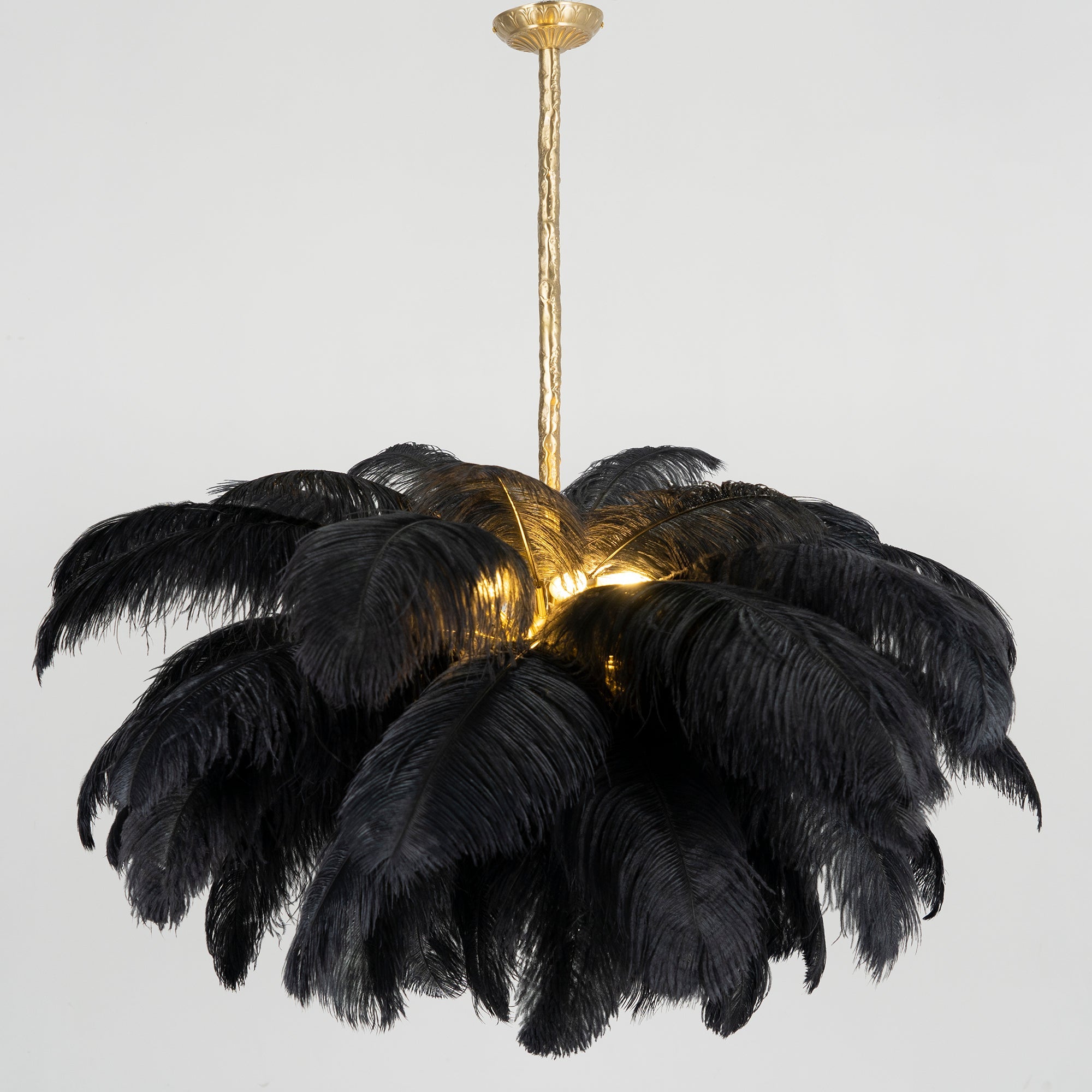 Ostrich Feather Chandelier