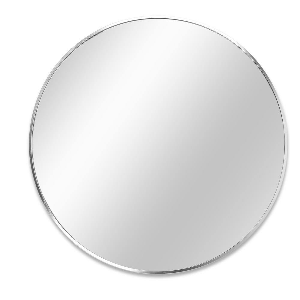 32 in. W x 32 in. H Round Aluminum Framed Wall Mount Modern Decorative Bathroom Vanity Mirror 2022-7-14-5