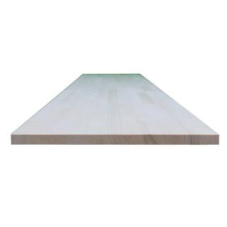 34 in. x 16 in. x 8 ft. Natural Wood Shelving Board White Spruce RichM703Wood06