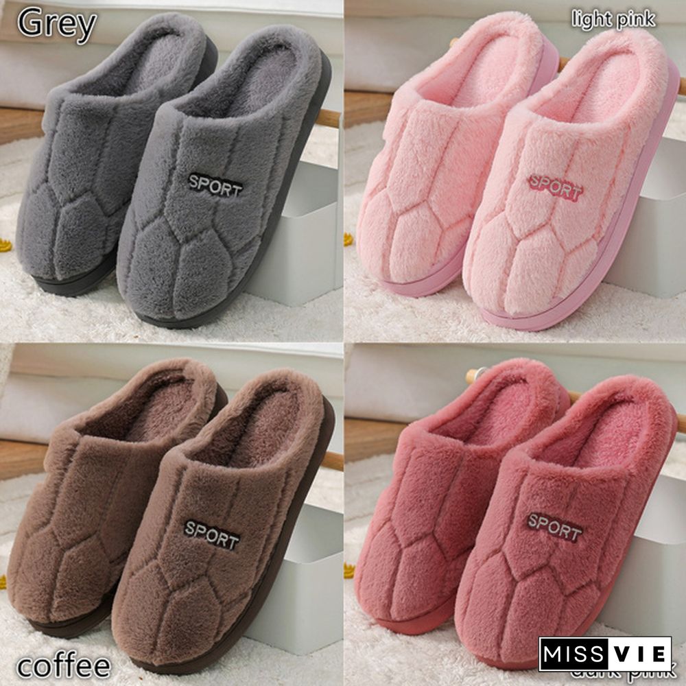 Women Winter Home Slippers Cartoon Cat Shoes Non-Slip Soft Winter Warm House Slippers Indoor Bedroom Lovers Couples