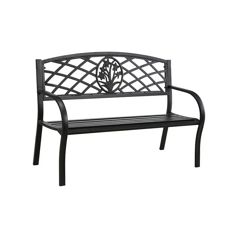 Minot Slated Seat Patio Bench