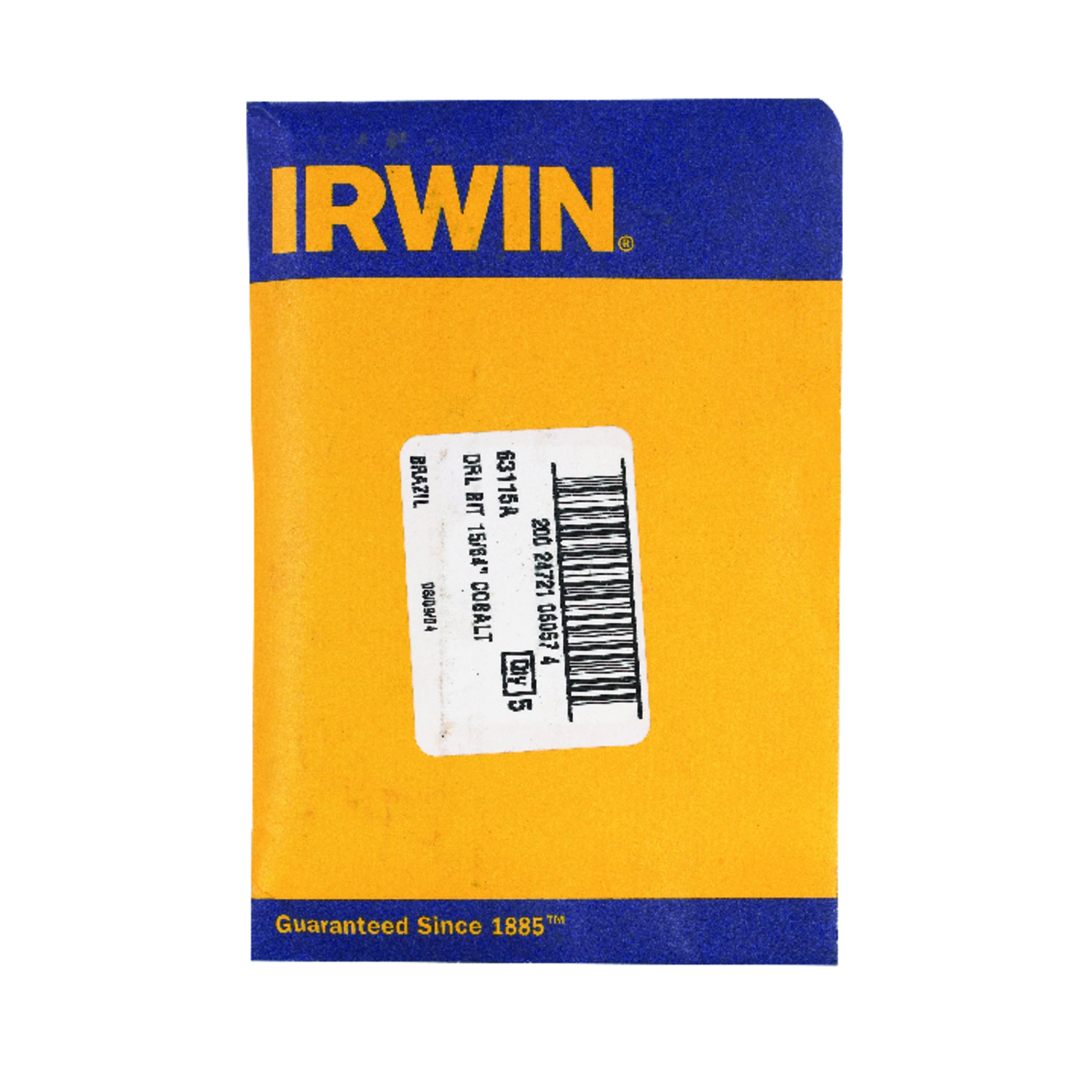 Irwin 15/64 in. X 3-7/8 in. L Cobalt Steel Drill Bit 1 pc