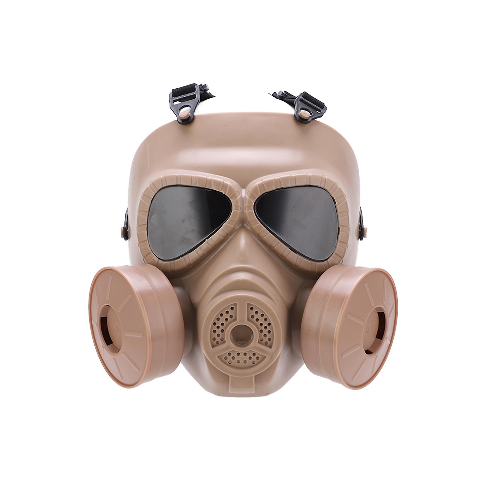 M04 Paintball Full Face Cover M05 Prop Biochemical Gas Face Shield With Dual Fan Filter Tanks Uv Proof Sunglasses Lens