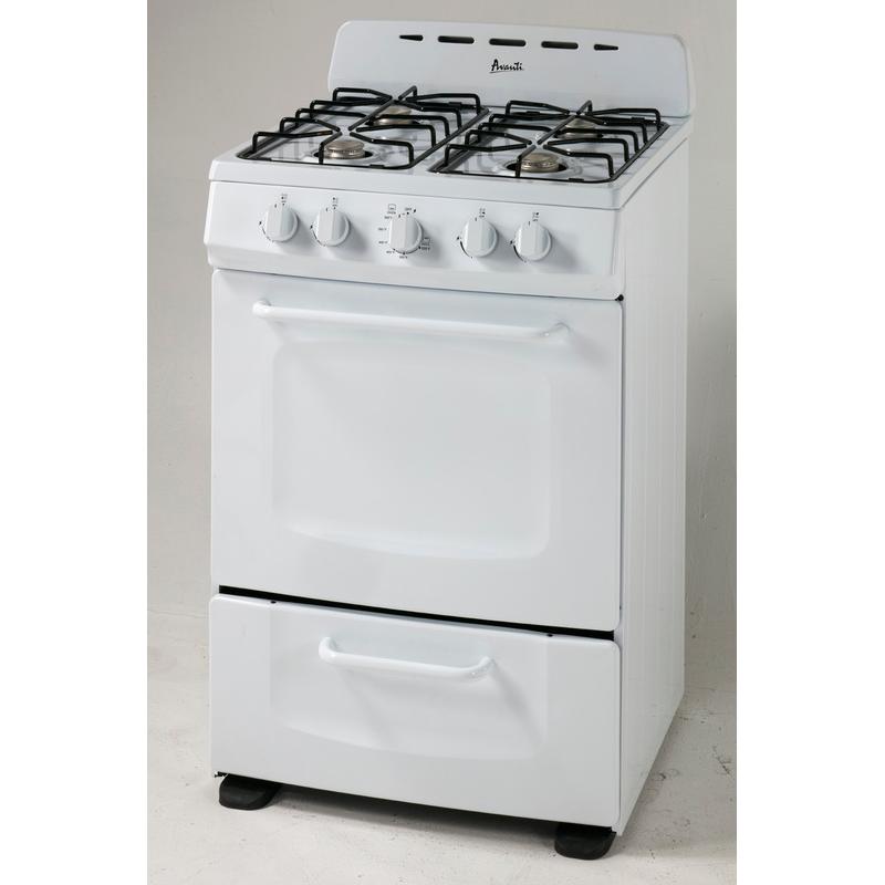 Avanti 24in Freestanding Gas Range GRO24P0W