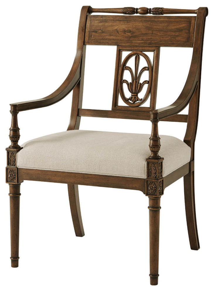 French Directoire Dining Armchair   Traditional   Dining Chairs   by English Georgian America  Houzz