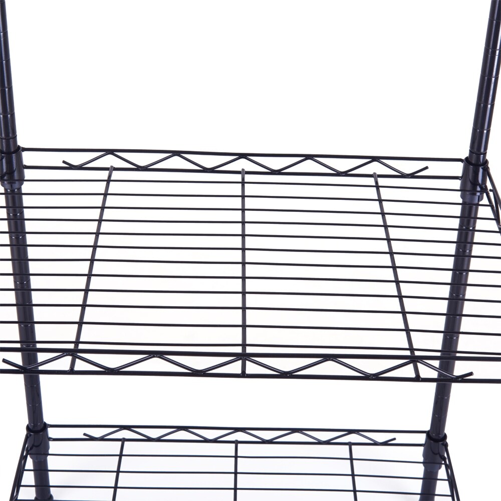 4 Tier Wire Shelving Unit Metal Storage Rack